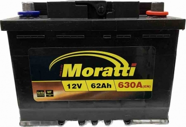 Аккумулятор Moratti 62Ah R+ 630A
