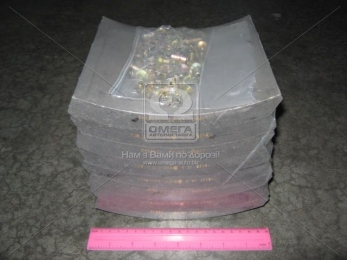 Накладка торм. (компл. на ось) 419х178 (Отв.6,35мм) 2-й рем. ROR TA,TC,TM, FRUEHAUF (пр-во Lumag)