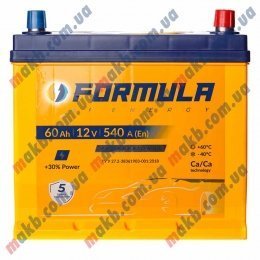 Аккумулятор FORMULA 60Ah JR+ 540A