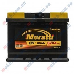 Аккумулятор Moratti 66Ah R+ 670A