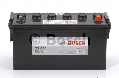 Аккумулятор Bosch T3 (T3072) 100AH R+600A (EN)