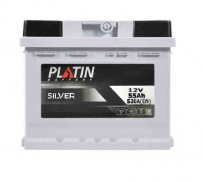 Аккумулятор Platin Silver 55Ah R+ 520A