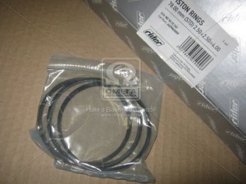 Кольца поршневые 078.00мм (STD) 2,50x2,50x4,00 (RIDER)