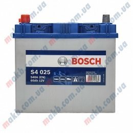 Аккумулятор Bosch S4 Silver 60AH JL+540A (EN)
