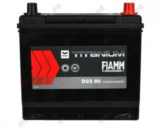 Аккумулятор Fiamm Titanium Black 60Ah JR+ 540A