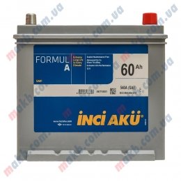 Аккумулятор INCI-AKU Formul A 60Ah JR+ 540A