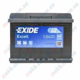 Аккумулятор Exide Excell 62Ah L+ 540A