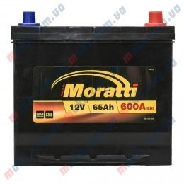 Аккумулятор Moratti 65Ah JR+ 600A