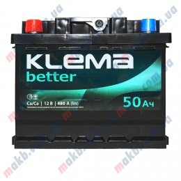 Аккумулятор Klema better 50Ah L+ 480A