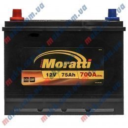 Аккумулятор Moratti 75Ah JL+ 700A