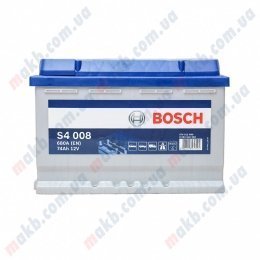 Аккумулятор Bosch S4 Silver 74AH R+680A (EN)