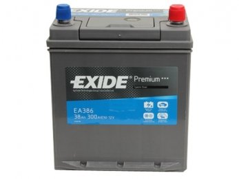 Аккумулятор Exide Premium 38AH JR+ 300A (тонкая клемма)