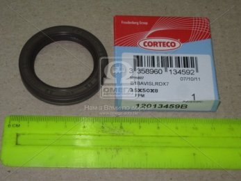 Сальник двигателя FRONT RENAULT 35X50X8 FPM B1BAVISLRDX7 (пр-во Corteco)