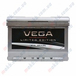 Аккумулятор Vega Limited Edition 60Ah L+ 600A (низкобазовый)