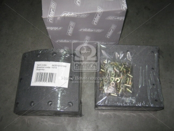 Накладка торм. (компл. на ось) 410x175 1-й рем. VOLVO F10,12,16,FH12,16 (RIDER)