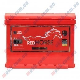 Аккумулятор RED HORSE 65Ah L+ 640A