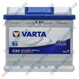 Аккумулятор Varta 52Ah R+ 470A Blue Dynamic