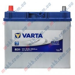 Аккумулятор Varta 45Ah JL+ 330A Blue Dynamic (тонкая клемма)