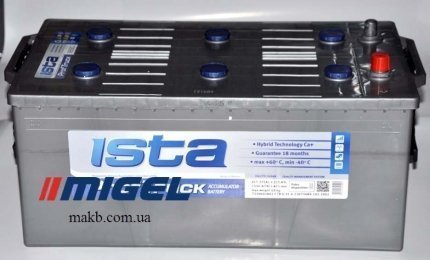 Аккумулятор Ista 225Ah L+ 1500A