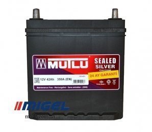 Аккумулятор Mutlu Sealed Silver 42Ah JL+ 350A (тонкая клемма)