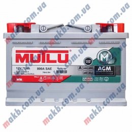 Аккумулятор Mutlu AGM Start-Stop 70Ah R+ 760A