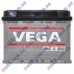 Аккумулятор Vega HP STANDART 60Ah R+ 540A