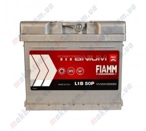 Аккумулятор Fiamm Titanium Pro 50Ah R+ 520A (низкобазовый)
