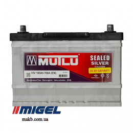 Аккумулятор Mutlu Silver Calcium 100Ah JR+ 760A