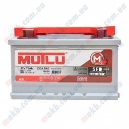 Аккумулятор Mutlu SFB Technology (Ser3) 78Ah R+ 830A (низкобазовый)
