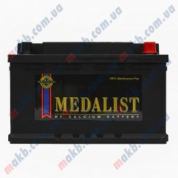 Аккумулятор Medalist 71Ah R+ 640A (низкобазовый)