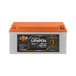 Аккумулятор LP LiFePO4 12V (12,8V) - 280 Ah (3584Wh) (BMS 150A/75A) пластик