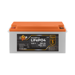 Аккумулятор LP LiFePO4 12,8V - 280 Ah (3584Wh) (BMS 150A/75А) пластик для ИБП