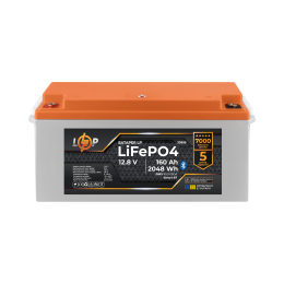 Аккумулятор LP LiFePO4 12,8V - 160 Ah (2048Wh) (BMS 160A/80А) пластик Smart BT