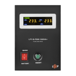 ИБП с правильной синусоидой 24V LPY-B-PSW-1500VA+(1050Вт) 10A/15A