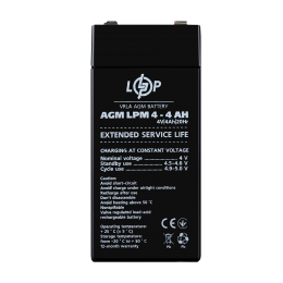 Аккумулятор AGM LPM 4V - 4 Ah