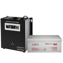 Комплект резервного питания для котла и теплого пола LP (LogicPower) ИБП + гелевая батарея (UPS W1000VA + АКБ GL 2400W)