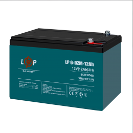 Тяговый свинцово-кислотный AGM аккумулятор LP 6-DZM-12 Ah - под Болт М5