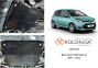 Защита двигателя КОЛЬЧУГА для Renault Twingo II (2007-2014) 1,2i МКПП